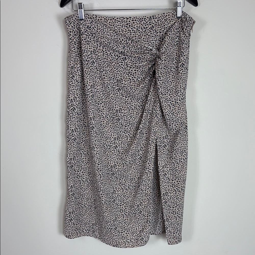 Abercrombie & Fitch Animal Print Twist Waist Midi Skirt Size XLP
